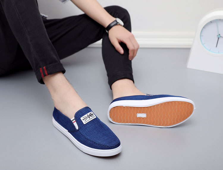 Giày nam mùa xuân Giày vải Bắc Kinh cũ Giày lười Giày thông thường Phiên bản Hàn Quốc của thủy triều giày anta