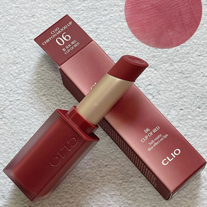 Korea CLIO chiffon mood matte lipstick lipstick dry rose 02 06