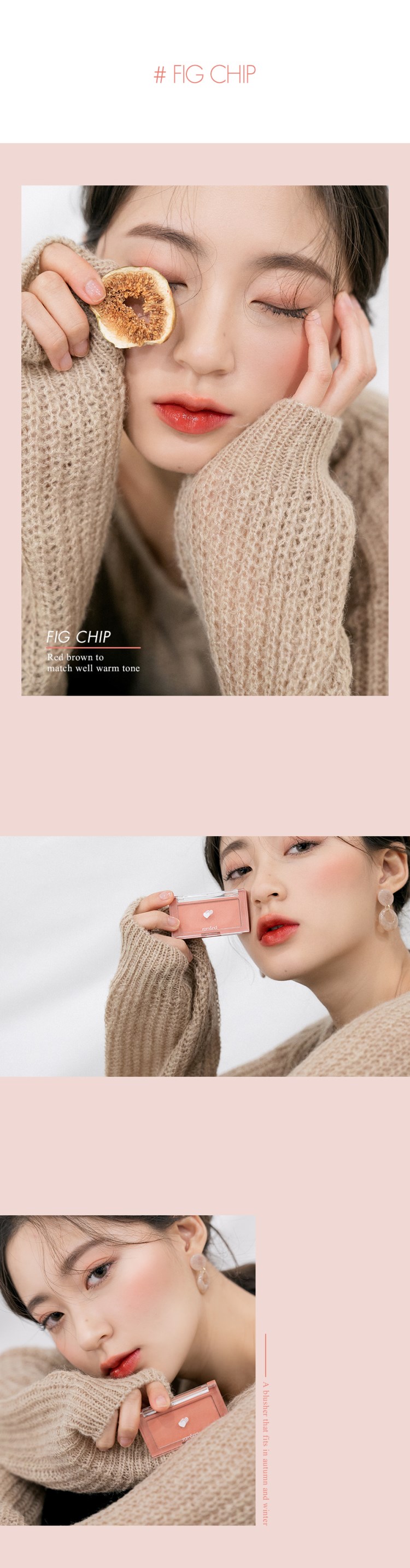Điểm ROMAND Hàn Quốc 闵 伦 Thiên nhiên đơn sắc ửng hồng nhỏ giá rẻ 1 # 2 # 3 # 4 # 5 # - Blush / Cochineal phấn má innisfree
