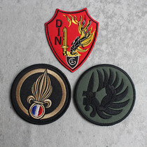 FrenchForeign Legion French Embroidery Magic Paste Backpack Clothes with Personality Arm Backpacks