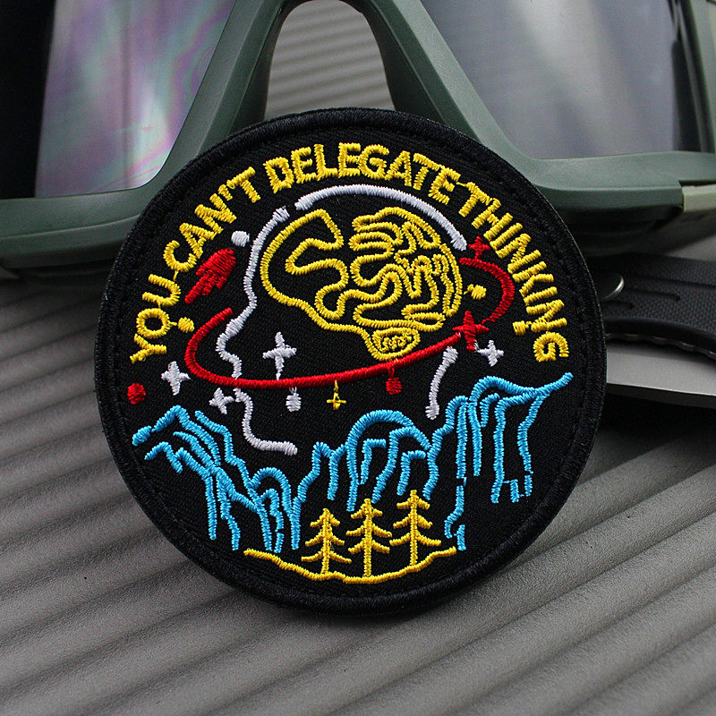 To think seriously about personality embroidery magic sticker arms Chapter You cant delegate thinking patc