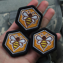 Outdoor Animal Honeybee Stickup Magic Sticker Chapter Arms Octopus Sans Chest Patch Backpack Patch 3D Embroidered Magic Patch Patch