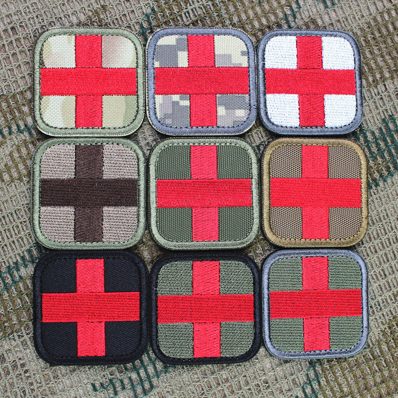 Five pieces of cross stickers medical rescue red cross stickers armband medical standard medical armband Velcro chapter