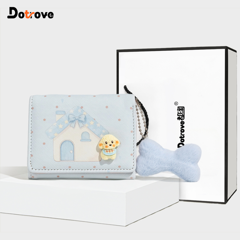 【New Product Launch】Early Adopters Get a Discount on Arrival. Cute Dog Short Wallet for Women, Portable Student Card Holder 【New Product Launch】Early Adopters Get a Discount on Arrival. Cute Dog Short Wallet for Women, Portable Student Card Holder