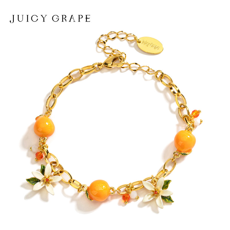 Сочный виноградный браслет женский нишевый дизайн sweet orange blossom апельсиновая гардения ювелирные изделия для девочек подарки на день рождения Изображение 1