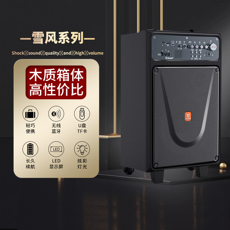 Bader audio square dance audio outdoor speaker k song trolley speaker bluetooth audio singing performance home