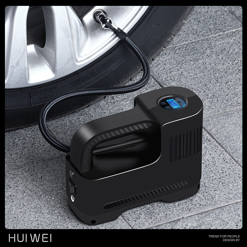 Wireless digital display onboard inflator pump portable car with 12V electric intelligent multifunction tire plus inflator