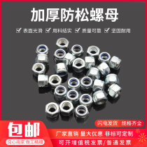 Grade 4 thickened Anti-loosening female GB889 self-locking nut Grade 8 galvanized nylon lock nut nut nut nut self-locking non-slip female