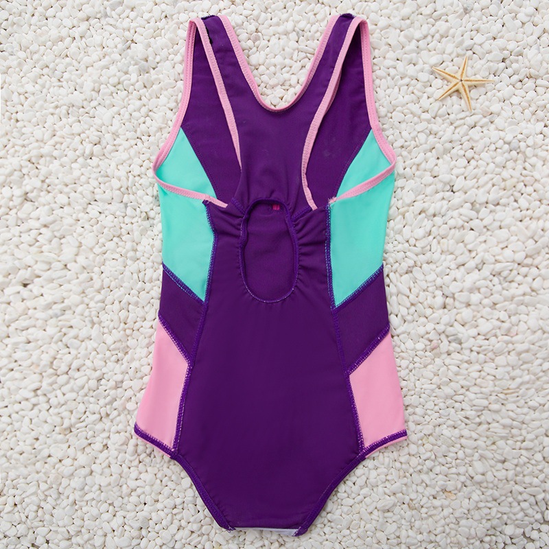 2020 new children's swimsuit one-piece girls baby baby small and medium-sized children girls swimwear hot spring swimwear