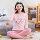 Quần áo mùa thu thiếu niên quần dài của phụ nữ cotton mỏng phù hợp với cô gái đồ lót nhiệt đồ lót học sinh trung học cơ sở áo len bông lớn trẻ em - Phù hợp với nóng lên