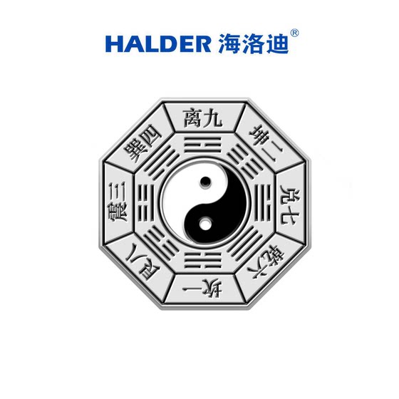 Tai Chi Badge HALDER Bagua Yin and Yang Diagram Brooch Creative Metal Badge