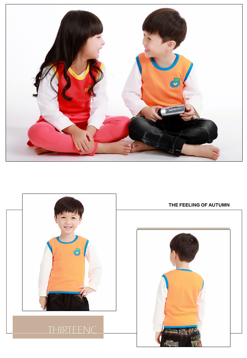 Trẻ em Nam Cực mặc vest trẻ em vest trẻ em cotton bé trai và bé gái đồ lót ấm áp trẻ em cộng với vest nhung quần áo bé gái