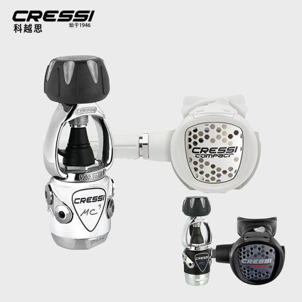 Italy cressi regulator sucker scuba equipment spare two-stage head pressure reducing valve diving residual pressure gauge