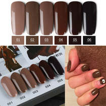 Coffee nail polish 2020 new net red caramel color milk tea color light therapy glue nail shop with firm