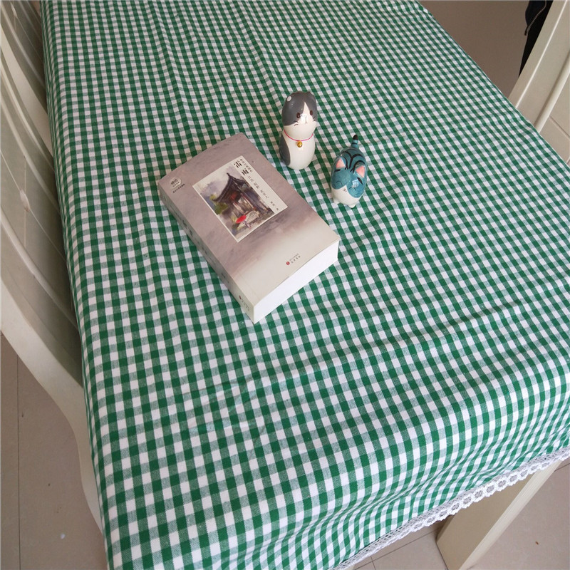 Cotton và lanh dày cũ vải thô khăn trải bàn kẻ sọc vải đơn giản hiện đại ren bảng vải phổ quát khăn khăn bàn cà phê vải khăn nhựa trải bàn