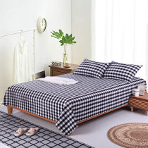 Autumn and winter thickened Shandong old coarse cloth pillowcase double bed sheet three-piece single student sheet single piece custom quilt cover