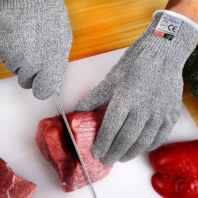 Anti-cutting gloves 5 level HPPE multipurpose professional protection against body slaughter Lauprotect gloves for kite fishing