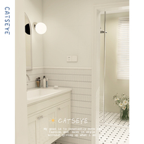 Cat Eye Cream Toilet Microcement Cement Tile Flat Toilet Kitchen tiles Mosaic wall tiles