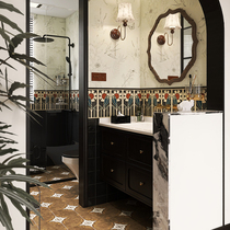 Cats Eye French retro bathroom tiles medieval bathroom waistline tiles toilet floor tiles kitchen wall tiles 150