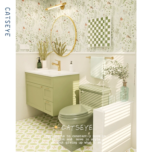 Кошачьи глаза ретро туалетная плит