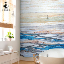 Cat Eye Ice Jade Porcelain Jade Mosaic Fine Cut Painting Background Wall Nordic Living Room Mosaic Puzzle Aisle Decoration Painting