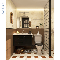 Cats eye French medieval style bathroom tiles cream caramel brown bathroom tiles toilet floor tiles kitchen wall tiles