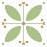 Кошачьи глаза ретро туалетная плит