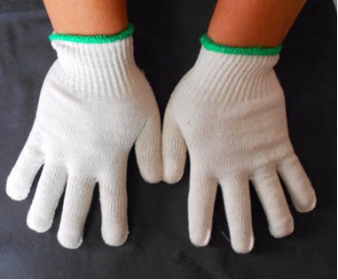 Labor Protection Gloves Cotton Yarn Gloves 500g Job protection gloves Non-slip wear and wear removal ground 120 Double
