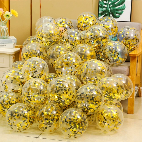 Прозрачные золотые блестки для ногтей, воздушный шар, вечернее платье, популярно в интернете