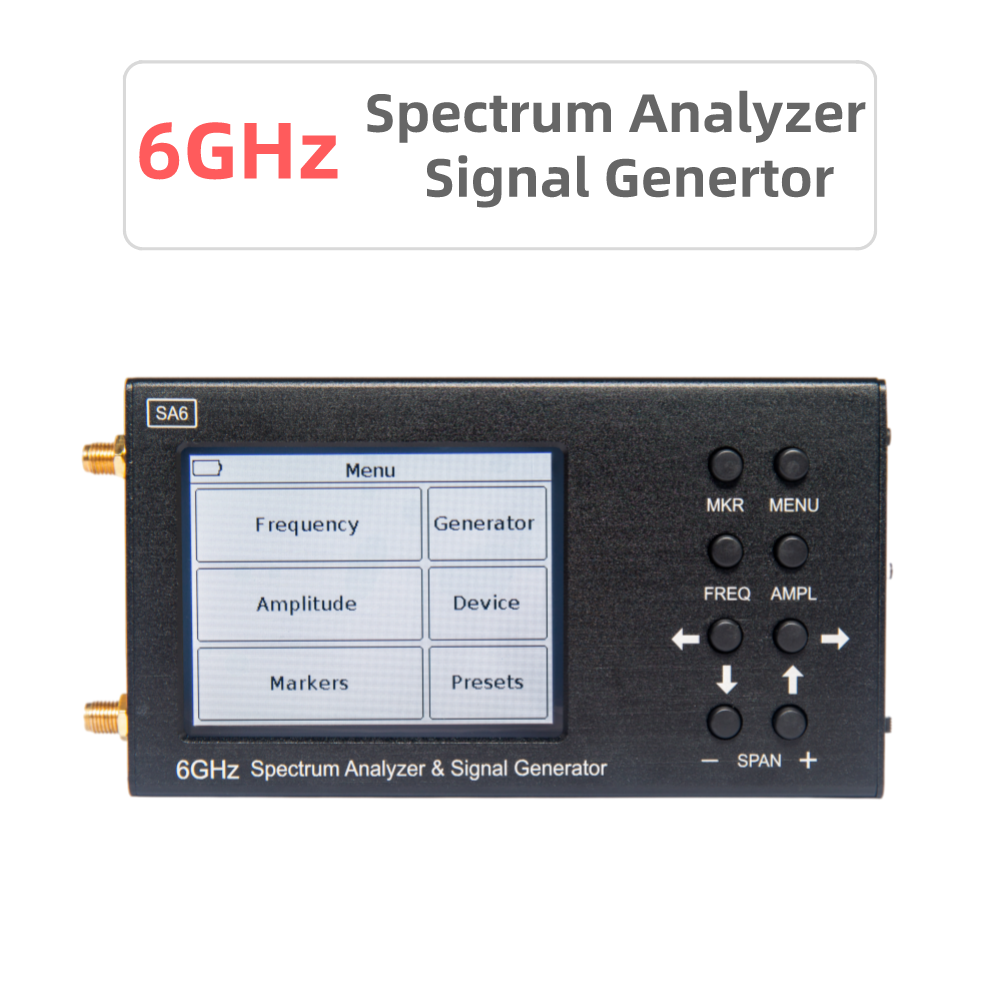 SA6 portable 6G Spectrum Analyzer and signal source Wi-Fi 2G 4G LTE CDMA GSMGPRS