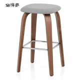 Европейский стиль бар с твердым древесином высокий стул. Бессобочный батон