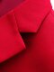 Pure Red Zodiac Year Men's Business Suit for Work, Slim Fit, Notch Lapel, Single-Breasted, Suitable for Hosting and Performances