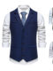 Men's Herringbone Tweed Suit Jacket, Vintage Lapel, Single-Breasted, Solid Color, Niche Design Vest