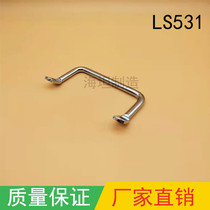 304 stainless steel round bar bending angle flat head inclined handle industrial handle LS531-100 equipment handle