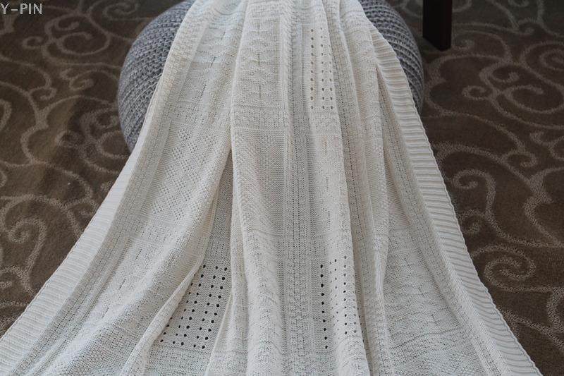 Explosive value-added special cotton mosaic knitted blanket Foreign Trade original single wool blanket shawl cover carpet sofa