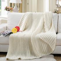 2017 New handmade Rod needle knitted blanket wool carpet photo blanket model room decorative carpet sofa blanket cover blanket