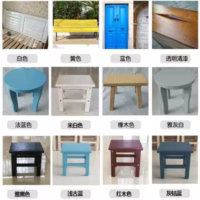 涂牛水性木器漆白色柜子家具翻新改色油涂料欧式复古灰蓝色木头漆