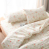 Đẹp mùa thu và mùa đông gia đình bốn Khăn bông bình dị nhỏ hoa bông giường twill bốn bộ - Bộ đồ giường bốn mảnh chan ga goi Bộ đồ giường bốn mảnh