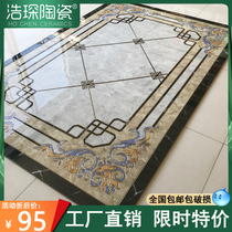 Porcelain Capital Mosaic Tile 800x800 Guest Restaurant Modern Chinese Style Aisle Entrance Imitation Water Jet Floor Tile Puzzle