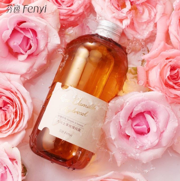 Damascus organic rose pure dew flower water natural plant extract toning moisturizing moisturizing skin care products without additives