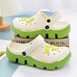 Tide, тапочки в стиле Crocs, нескользящие ультрамягкие мюли на платформе, спортивная пляжная обувь для отдыха, подходят для носки на улице, популярно в интернете