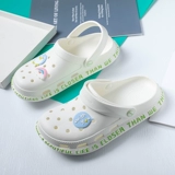 Tide, тапочки в стиле Crocs на платформе, нескользящие мюли, пляжная обувь, коллекция 2026 года, закрытый носок, подходят для носки на улице
