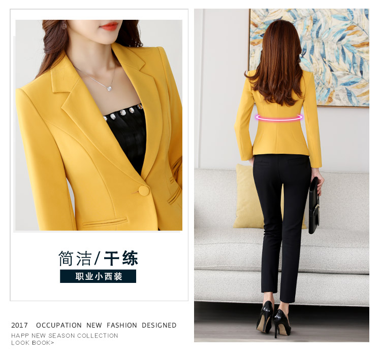 Mùa xuân và mùa thu Hàn Quốc phiên bản mới mỏng nhỏ phù hợp với phụ nữ áo khoác ngắn phù hợp với dài- tay khí thường một nút đầu áo vest nữ không cổ