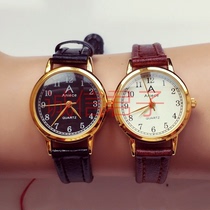 Inventory foreign trade export Swiss quartz movement watch womens watch Digital black plate white plate Large and small model couple watch