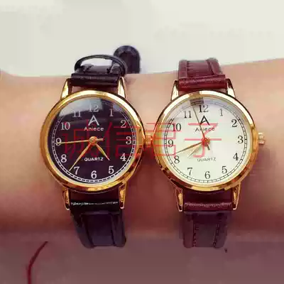 Inventory foreign trade export Swiss quartz movement watch women's watch digital black plate white plate large small couples watch