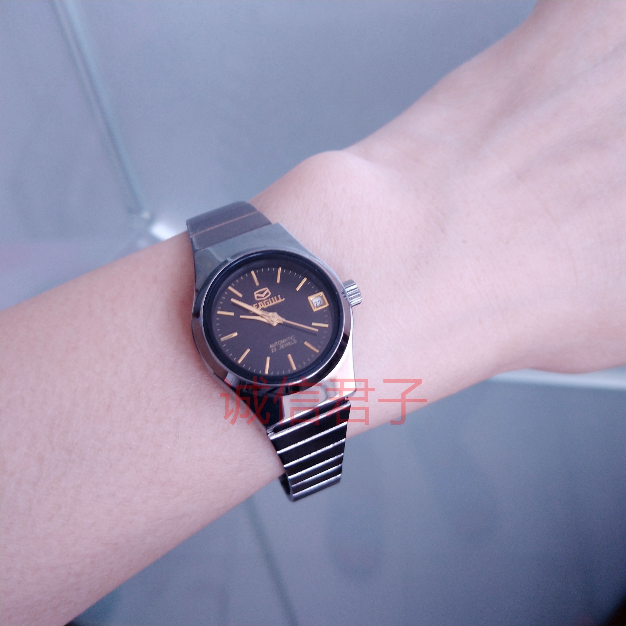 90s Production Stock Seagull Fully Automatic Mechanical Watch Lady Watches calendar Black Temperament Women Watches