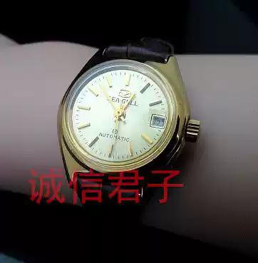 Stock new Seagull automatic mechanical watch ladies watch calendar titanium alloy classic retro mother watch
