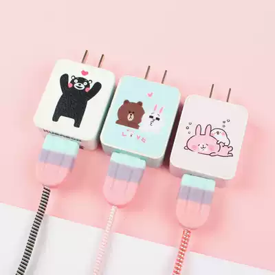 oppo r11s findx r17 reno mobile phone charger sticker headset data cable protective cover winding wire Winder anti-dirty film couple protection wire winding rope broken wire protection line