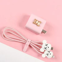 1004 Pink Bear Baby+Pink Line+White Bear
