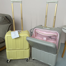 Japanese front opening trolley case universal wheel ins net celebrity small luggage 20 inch 24 suitcase boarding case pc